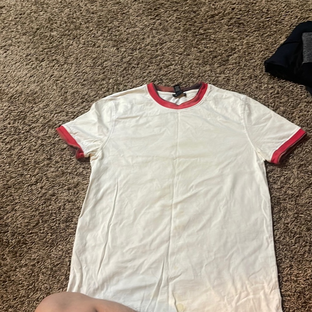 Forever 21 shirt sleeve shirt. White t shirt